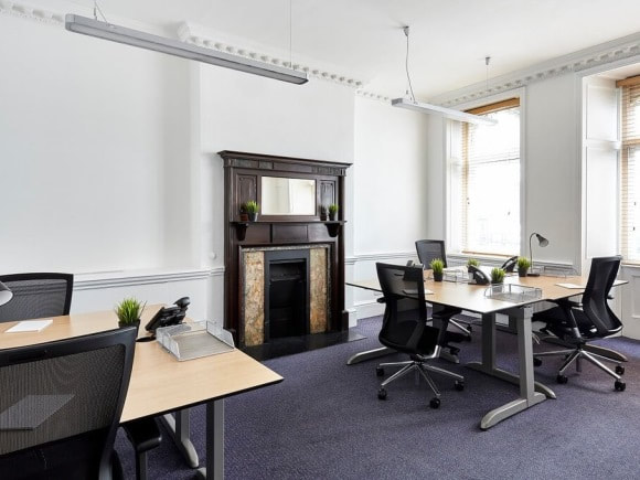 Weymouth Street office with fireplace